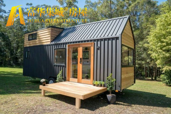 拖車(chē)式移動(dòng)房屋，移動(dòng)別墅，拖掛式木屋別墅定制